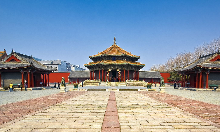 中国宫殿建筑沈阳故宫的彩画保护修复